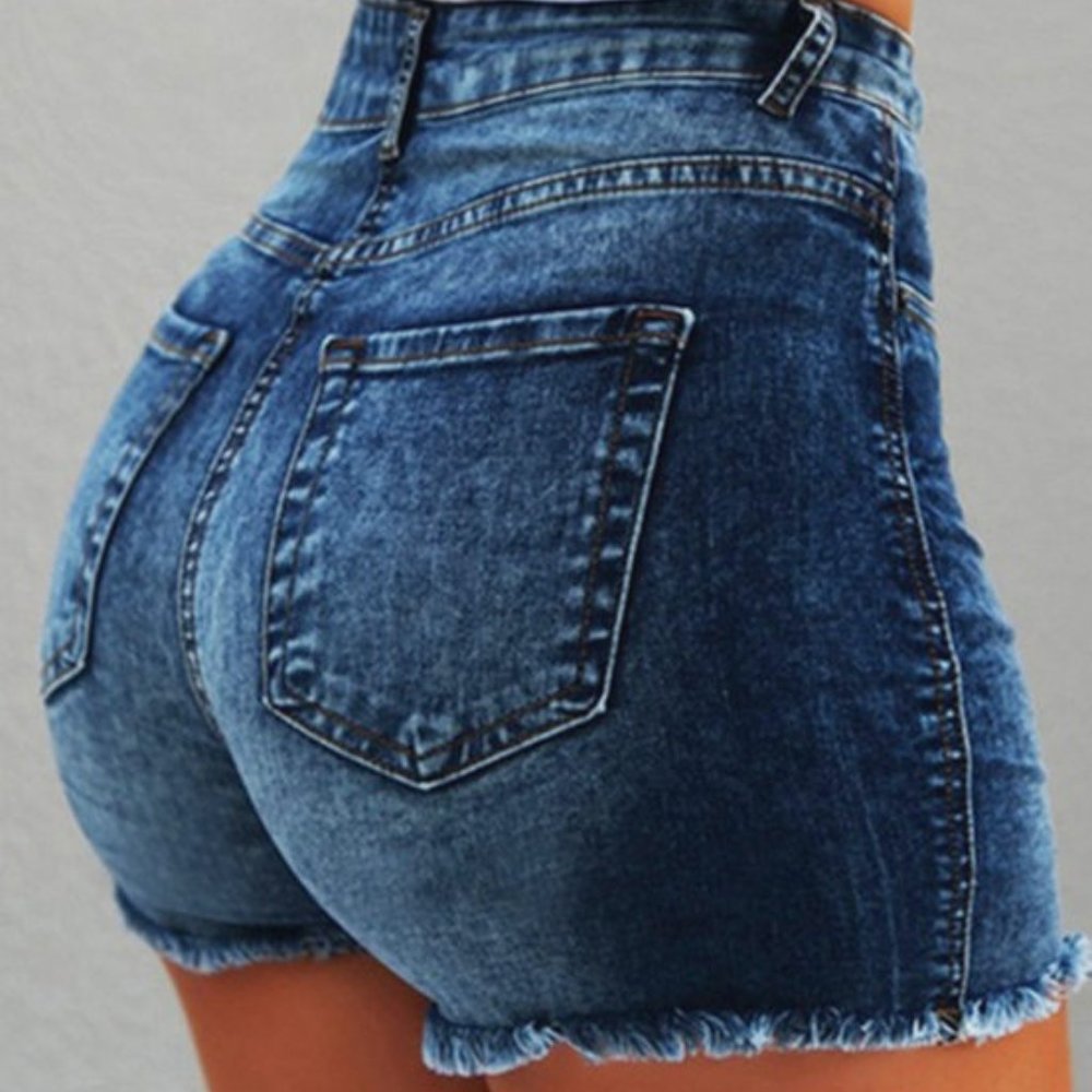 Blue Denim Shorts